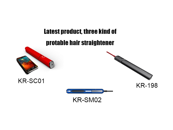 Three kind of Newest mini hair striaghtener KR-SC01, KR-SM02, KR-198